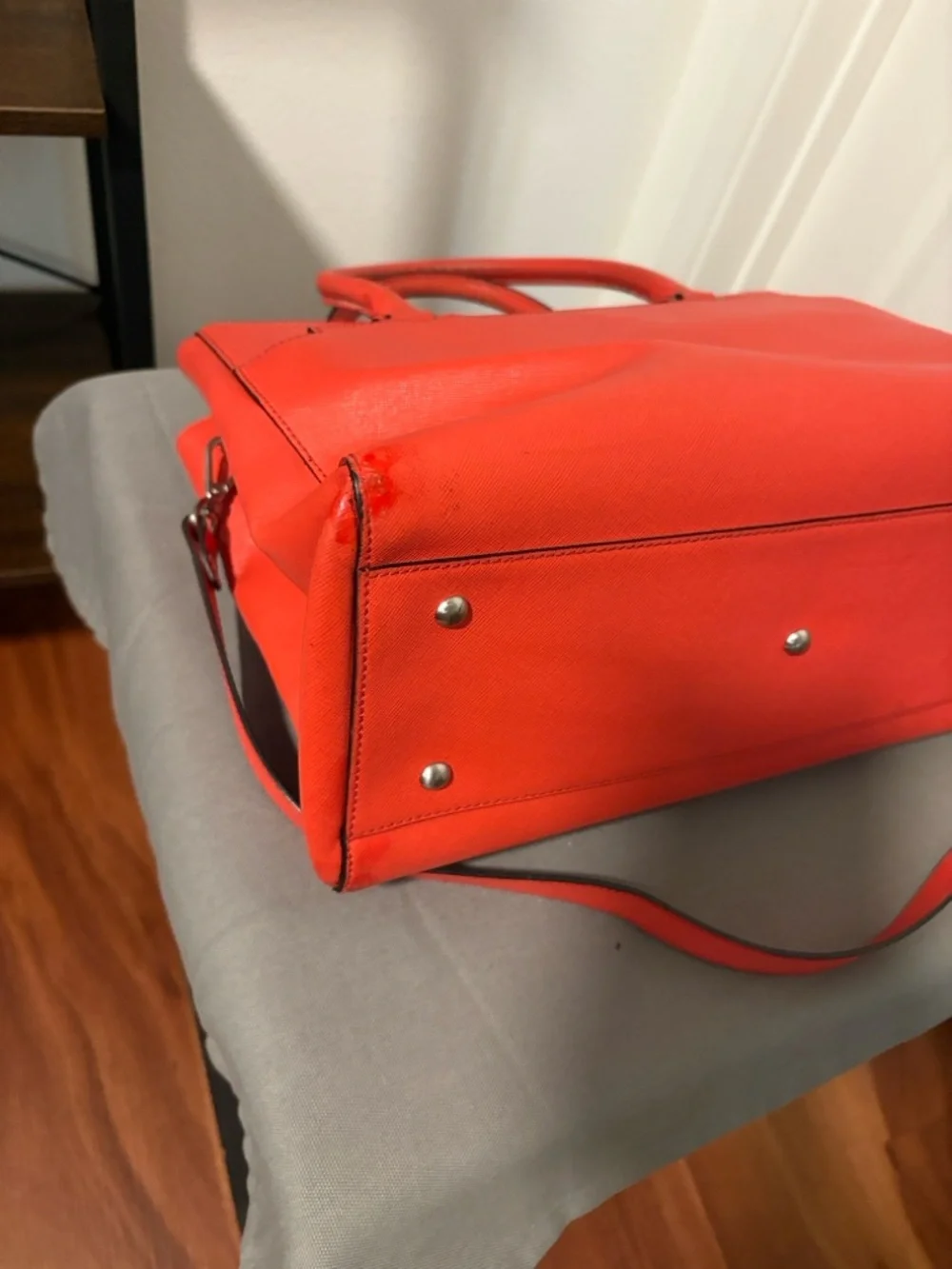 MCM CORAL ELDA Orange Reddish 2 Way Tote Bag READ DESCRIPTION - Picture 13 of 15